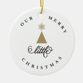 私たちのメリー小さなクリスマスかわいいベビー1stクリスマス セラミックオーナメント