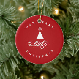 私たちのメリー小さなクリスマスかわいいベビー1stクリスマス セラミックオーナメント