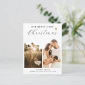 私たちのメリー小さなクリスマススターベビー発表 ポストカード (スタンド正面)