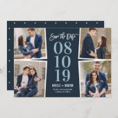 私たちのモーメント編集可能な色は日付カードを保存 セーブザデート (正面/裏面)