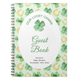 私たちのラッキーチャームSt Patrickベビーシャワーゲストブック ノートブック