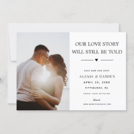私たちのラブストーリーは今でも日付の変更を語られる 招待状