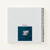 私たちのラブストーリー引用文ホワイトローズブルージャーナル ノートブック (裏面)