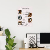 私たちのラブストーリー 5 組の写真コラージュポスター ポスター (ホームオフィス)