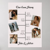 私たちのラブストーリー 5 組の写真コラージュポスター ポスター (正面)