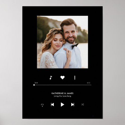 私たちのラブソングカスタムソングミュージックプレーヤースタイル ポスター (正面)