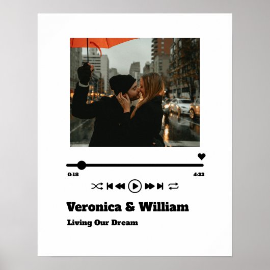 私たちのラブソングカスタムソングミュージックプレーヤー ポスター (正面)