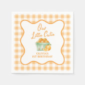 私たちのリトルかわいこちゃんオレンジの誕生日 スタンダードカクテルナプキン (正面)
