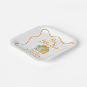 私たちのリトルかわいこちゃんオレンジの誕生日 ペーパープレート (傾斜あり)