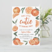 私たちのリトルかわいこちゃん子供の誕生日パーティー 招待状 (スタンド正面)