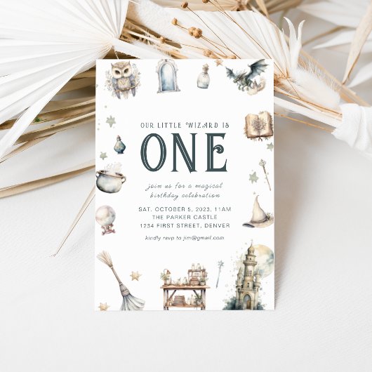 私たちのリトルウィザード誕生日招待状 招待状