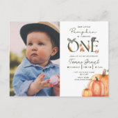 私たちのリトルカボキンウッドランド秋ファースト誕生日 ポストカード (正面)