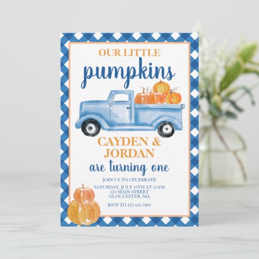 私たちのリトルカボキンツインツインブルートラック誕生日 招待状 (スタンド正面)