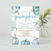 私たちのリトルカボキンブルーホワイト秋誕生日パーティー 招待状 (スタンド正面)