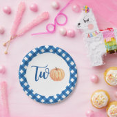 私たちのリトルカボチャは2青の2番目の誕生日である ペーパープレート (パーティー)