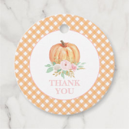 私たちのリトルカボチャフローラの最初の誕生日ありがとう フェイバータグ