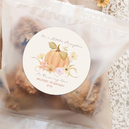 私たちのリトルカボチャフローラ誕生日 ラウンドシール