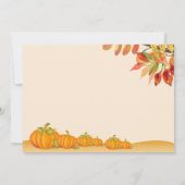 私たちのリトルカボチャベイビーシャワー招待状 招待状 (裏面)