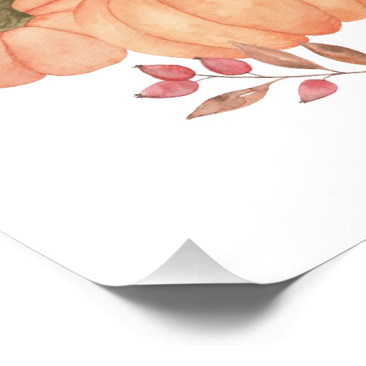 私たちのリトルカボチャ秋ファースト誕生日 フォトプリント            (角)