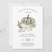 私たちのリトルカボチャ秋フローラ招待状 招待状 (正面)