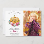 私たちのリトルカボチャ秋フローラ6th誕生日 招待状 (正面)