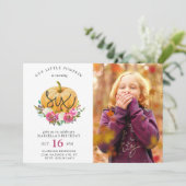 私たちのリトルカボチャ秋フローラ6th誕生日 招待状 (スタンド正面)