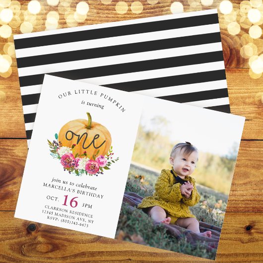 私たちのリトルカボチャ秋フローラ 招待状