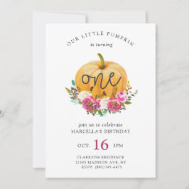 私たちのリトルカボチャ秋フローラ 招待状