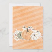 私たちのリトルカボチャ秋秋フローラ1st誕生日 招待状 (裏面)