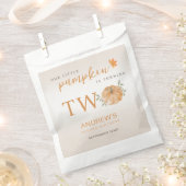 私たちのリトルカボチャ秋秋2nd誕生日 フェイバーバッグ (クリップ留めされた状態)