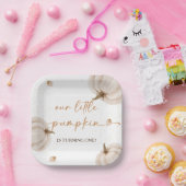 私たちのリトルカボチャ誕生日 ペーパープレート (パーティー)