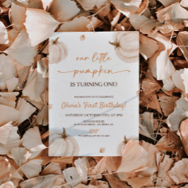 私たちのリトルカボチャ誕生日 招待状