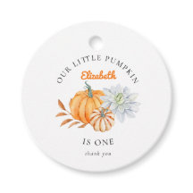 私たちのリトルカボチャ1歳の誕生日エレガント秋かわいい