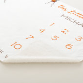 私たちのリトルカボッキンオータムリースベビーマイルストーン シェルパブランケット (3/4)