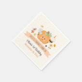 私たちのリトルカボプキンファースト誕生日ガール スタンダードカクテルナプキン (角)