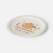 私たちのリトルカボプキンファースト誕生日ガール ペーパープレート (アングル)