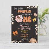 私たちのリトルカボプキンファースト誕生日招待状 招待状 (スタンド正面)