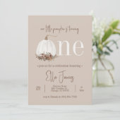 私たちのリトルカボプキンファースト誕生日招待状 招待状 (スタンド正面)