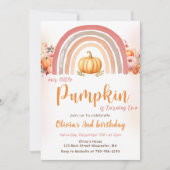 私たちのリトルカンプキンボホレインボー秋2nd誕生日 招待状 (正面)