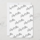 私たちのリトルキツネコテージコアスクリプト1st誕生日 招待状 (裏面)