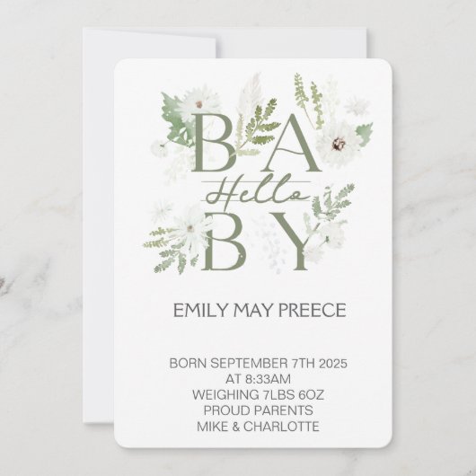 私たちのリトルサンシャインの誕生日バッシュ 招待状 (正面)