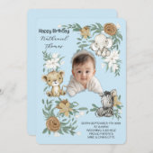 私たちのリトルサンシャインズ誕生日バッシュ招待状 招待状 (正面/裏面)