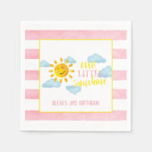 私たちのリトルサンシャインナプキンカスタム- スタンダードカクテルナプキン (正面)