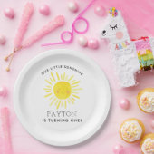 私たちのリトルサンシャインパーティーガール1st誕生日 ペーパープレート (パーティー)