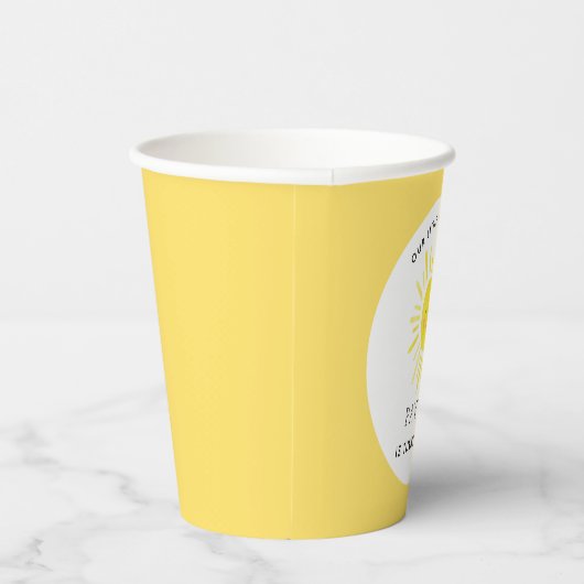 私たちのリトルサンシャインパーティーガール1st誕生日 紙コップ (右)