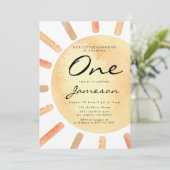 私たちのリトルサンシャインファースト誕生日 招待状 (スタンド正面)