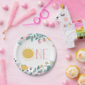 私たちのリトルサンシャインフローラワン誕生日 ペーパープレート (パーティー)