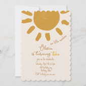 私たちのリトルサンシャインボーイガール誕生日 招待状 (正面)