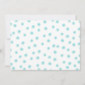 私たちのリトルサンシャインボーイブルーボウファースト誕生日 招待状 (裏面)