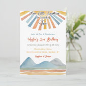 私たちのリトルサンシャインレインボー2nd誕生日パーティー 招待状 (スタンド正面)